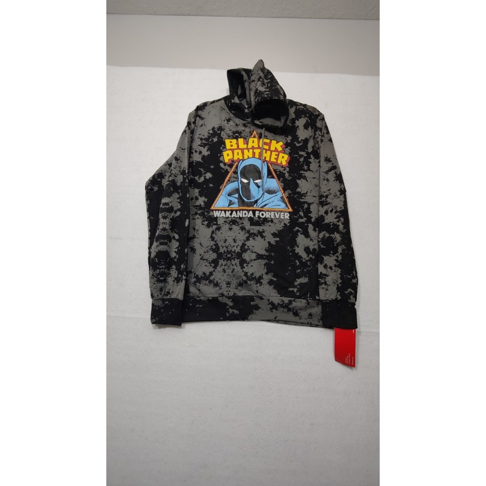 Marvel Black Panther Hoodie Men's Wakanda Forever Collector W/ Pouch Pocket L